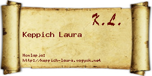 Keppich Laura névjegykártya